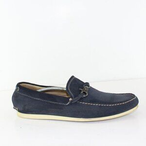 John Varvatos Blue Suede Loafer Slip On Shoe (11 US)